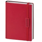 Agenda giornaliera chiusa con elastico e astuccio coordinato, disponibile da personalizzare con logo