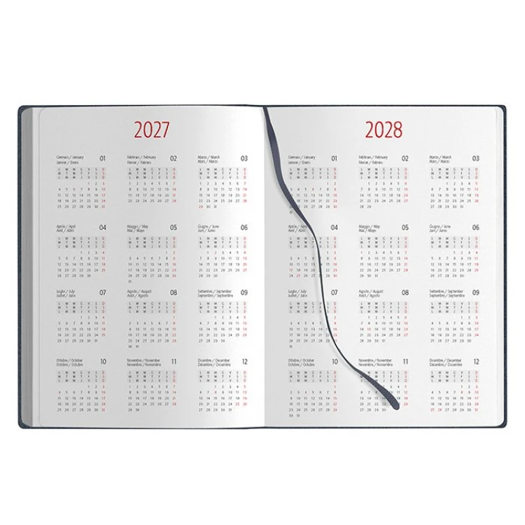 Agenda giornaliera in poliuretano e carta da personalizzare con logo aziendale