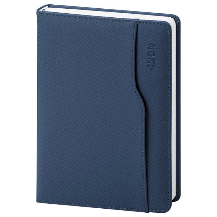 Agenda diária 15x21 termovinilada com cobertura acolchoada e cantos arredondados pronta para personalizar