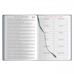 Agenda diária 15x21 termovinilada com cobertura acolchoada e cantos arredondados pronta para personalizar