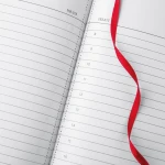 Agenda giornaliera Maxi aperta con pagine giornaliere, copertina in poliuretano, da personalizzare con logo aziendale