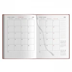 Agenda giornaliera gommata 17x24 cm chiusa, copertina in materiale gommato da personalizzare con logo aziendale