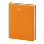 Agenda giornaliera 17x24 cm in materiale gommato, chiusa, da personalizzare con logo aziendale