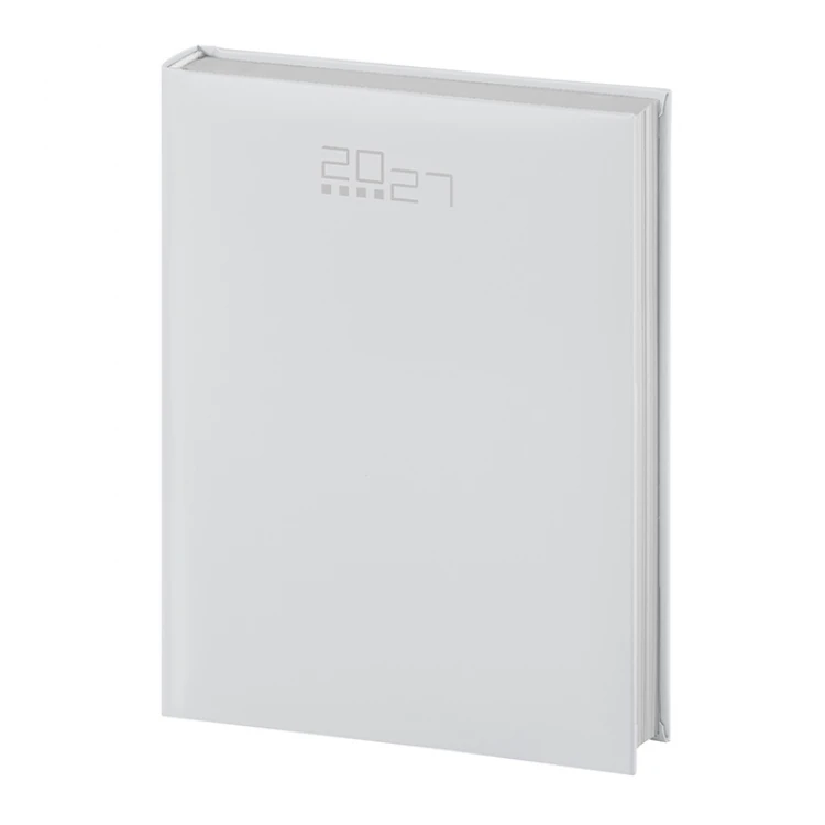 Agenda giornaliera 17x24 cm in materiale gommato, chiusa, da personalizzare con logo aziendale