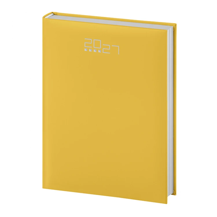 Agenda giornaliera 17x24 cm in materiale gommato, chiusa, da personalizzare con logo aziendale