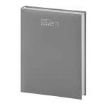 Agenda giornaliera 17x24 cm in materiale gommato, chiusa, da personalizzare con logo aziendale