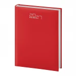 Agenda giornaliera 17x24 cm in materiale gommato, chiusa, da personalizzare con logo aziendale