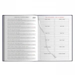 Agenda giornaliera 17x24 cm in materiale gommato, chiusa, da personalizzare con logo aziendale