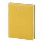 Agenda giornaliera gommata chiusa vista frontale, colori assortiti, formato tascabile 12x17 cm