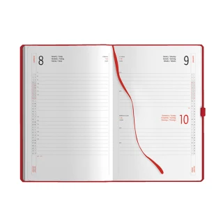 Agenda giornaliera con elastico e portapenne