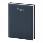 Agenda giornaliera rilegata con copertina gommata, formato 15x21 cm, da personalizzare