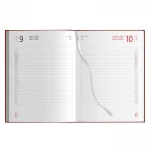 Agenda giornaliera rilegata con copertina gommata, formato 15x21 cm, da personalizzare