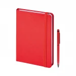 Taccuino parure Paper Notes 14x21 cm con penna touch e astuccio in cartone coordinato, ideale per regali aziendali personalizzabili