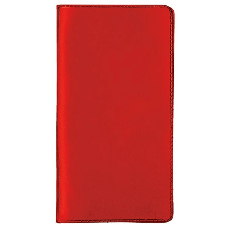Taccuino tascabile Blitz chiuso, formato 7,5x14 cm, con copertina in PVC resistente