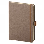 Taccuino Note Wave aperto con elastico e portapenne, 160 pagine a righe in carta avorio