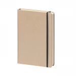 Taccuino Notes Kraft 9x14 cm con copertina rigida, elastico e segnapagine, disponibile in ampia gamma di colori da personalizzare con logo