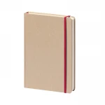 Taccuino Notes Kraft 9x14 cm con copertina rigida, elastico e segnapagine, disponibile in ampia gamma di colori da personalizzare con logo