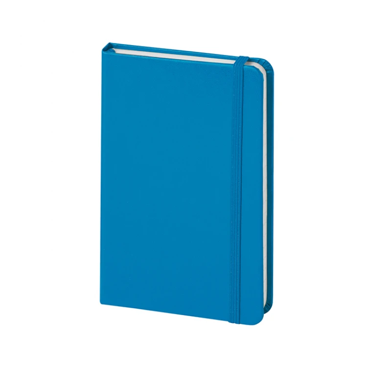 Taccuino Notes Lines 9x14 cm con copertina rigida in cartonato Midi e pagine interne a righe, aperto per mostrare la qualità della carta