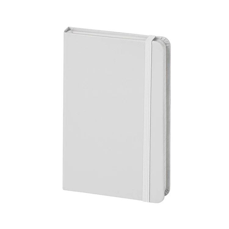 Taccuino Notes Lines 9x14 cm con copertina rigida in cartonato Midi e pagine interne a righe, aperto per mostrare la qualità della carta