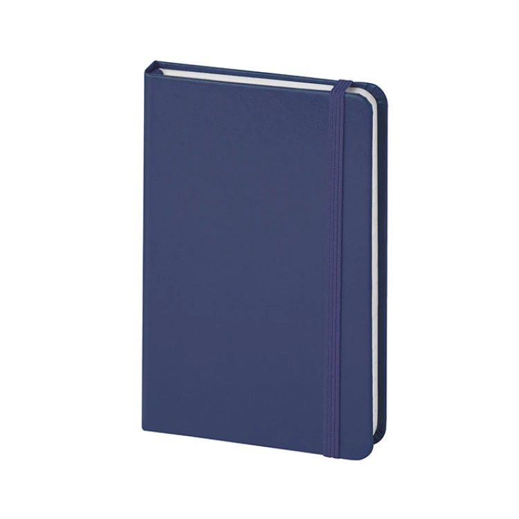 Taccuino Notes Lines 9x14 cm con copertina rigida in cartonato Midi e pagine interne a righe, aperto per mostrare la qualità della carta