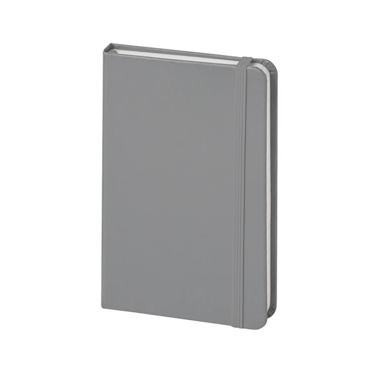 Taccuino Notes Lines 9x14 cm con copertina rigida in cartonato Midi e pagine interne a righe, aperto per mostrare la qualità della carta