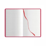 Taccuino Notes Lines 9x14 cm con copertina rigida in cartonato Midi e pagine interne a righe, aperto per mostrare la qualità della carta