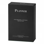 Agenda planner non datato da personalizzare chiusa in poliuretano termossensível, formato 14,5x21 cm
