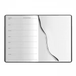 Agenda planner non datato da personalizzare chiusa in poliuretano termossensível, formato 14,5x21 cm