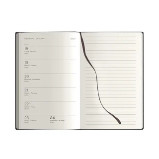 Agenda parure Calamus Black settimanale