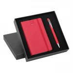 Agenda parure Flex Daily giornaliera in carta bianca con penna in metallo, formato chiuso 9x14 cm