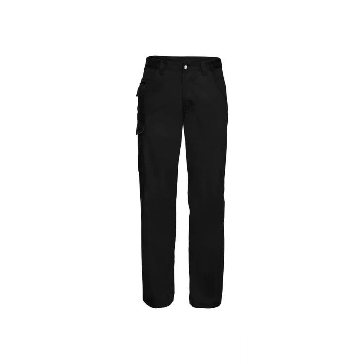 Pantalone da lavoro RUSSELL mod. Multitasche con tasche cargo e vita elasticizzata, personalizzabile con logo da ricamare o stampare