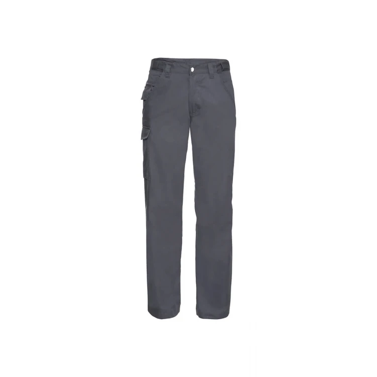 Pantalone da lavoro RUSSELL mod. Multitasche con tasche cargo e vita elasticizzata, personalizzabile con logo da ricamare o stampare