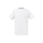Camiseta infantil RUSSELL Organic en algodón orgánico certificado, colores surtidos, personalizable con logo