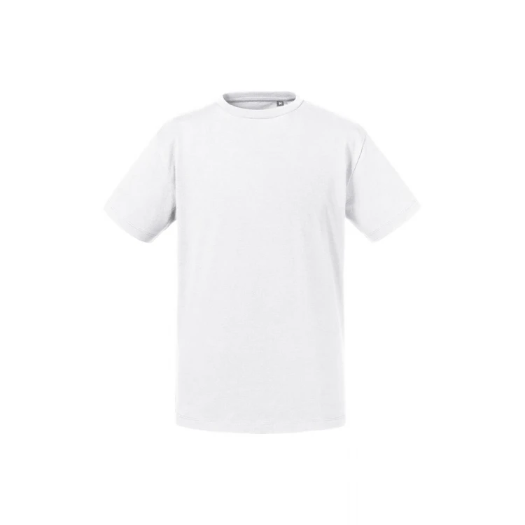 Camiseta infantil RUSSELL Organic en algodón orgánico certificado, colores surtidos, personalizable con logo