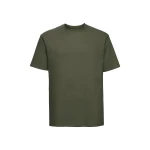T-shirt classique RUSSELL en coton 100%, vue de face, prêt à personnaliser avec logo d'entreprise
