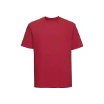 T-shirt classique RUSSELL en coton 100%, vue de face, prêt à personnaliser avec logo d'entreprise