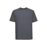 T-shirt classique RUSSELL en coton 100%, vue de face, prêt à personnaliser avec logo d'entreprise