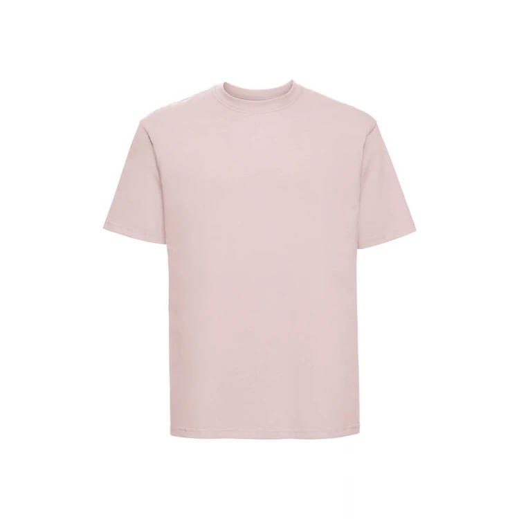 T-shirt classique RUSSELL en coton 100%, vue de face, prêt à personnaliser avec logo d'entreprise