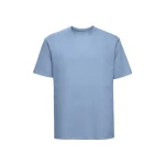 T-shirt classique RUSSELL en coton 100%, vue de face, prêt à personnaliser avec logo d'entreprise