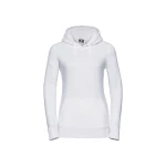 Sudadera mujer con capucha doble y bolsillo tipo canguro, personalizable con logo