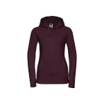 Sudadera mujer con capucha doble y bolsillo tipo canguro, personalizable con logo