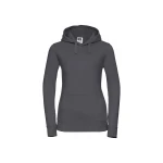 Sudadera mujer con capucha doble y bolsillo tipo canguro, personalizable con logo