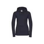 Sudadera mujer con capucha doble y bolsillo tipo canguro, personalizable con logo