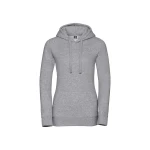 Sudadera mujer con capucha doble y bolsillo tipo canguro, personalizable con logo