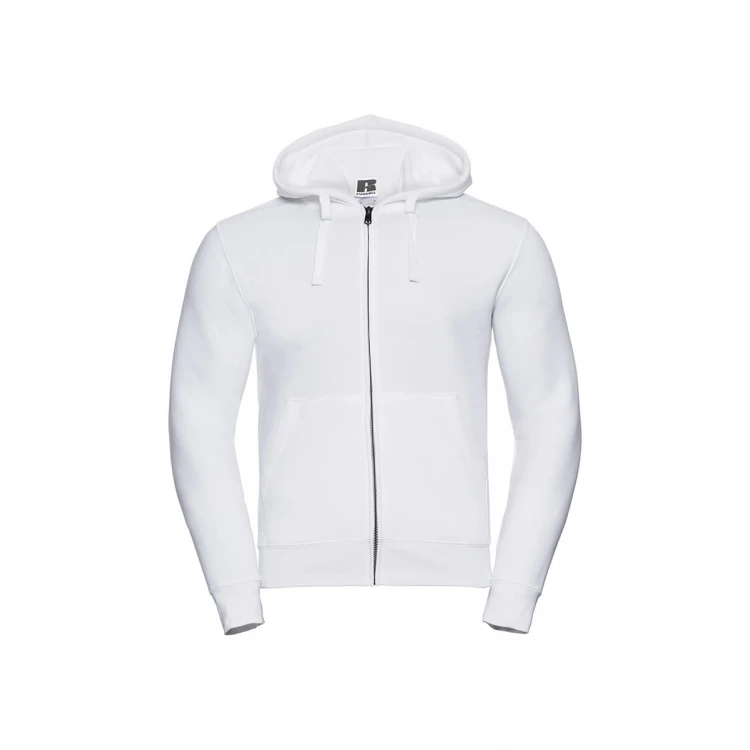 Sudadera con capucha y cremallera frontal RUSSELL Authentic en algodón poliéster, personalizable con logo