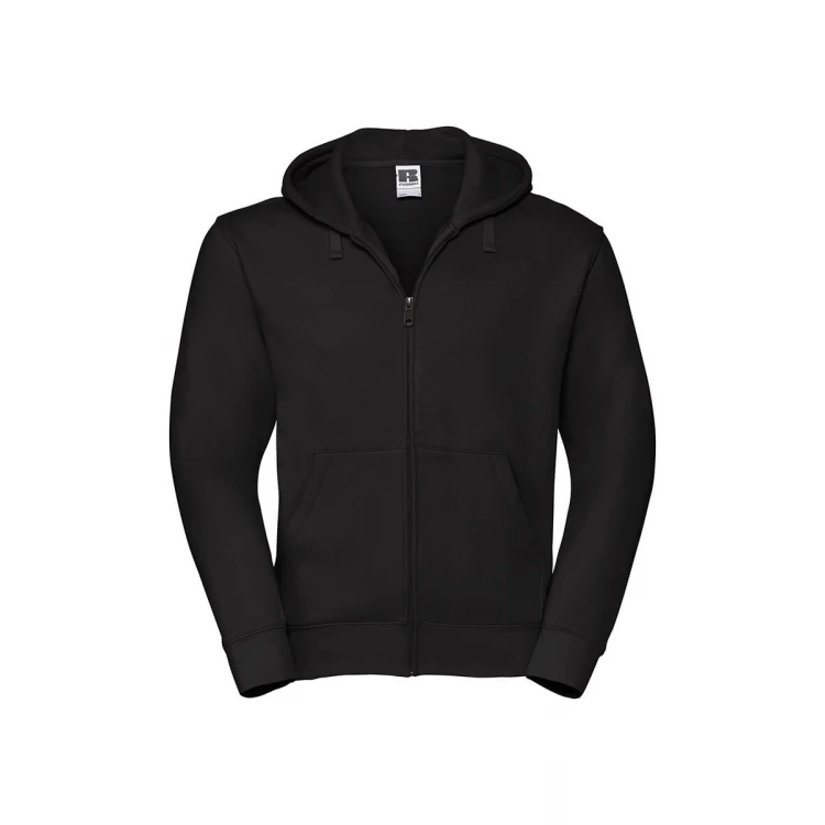 Sudadera con capucha y cremallera frontal RUSSELL Authentic en algodón poliéster, personalizable con logo