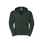 Sudadera con capucha y cremallera frontal RUSSELL Authentic en algodón poliéster, personalizable con logo