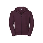 Sudadera con capucha y cremallera frontal RUSSELL Authentic en algodón poliéster, personalizable con logo