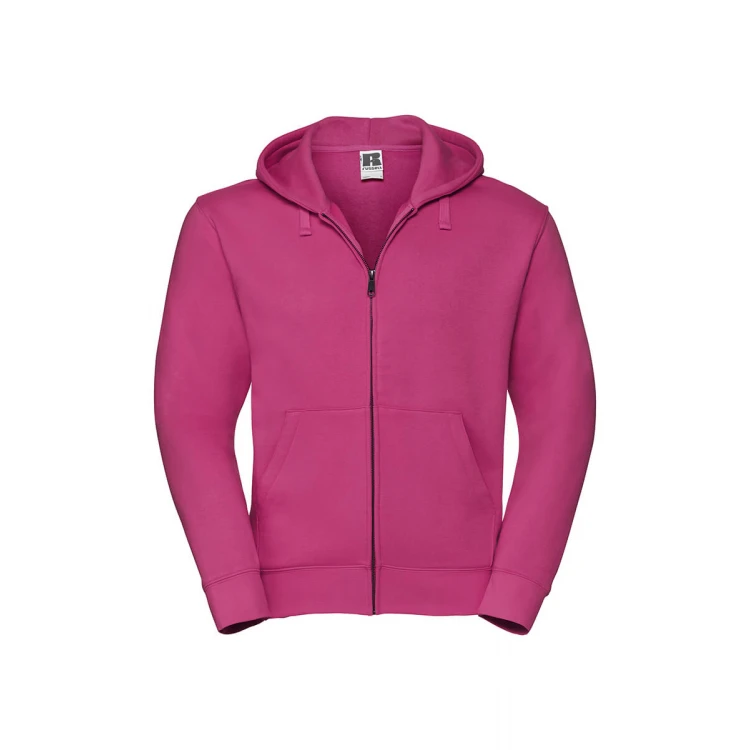 Sudadera con capucha y cremallera frontal RUSSELL Authentic en algodón poliéster, personalizable con logo