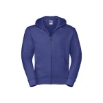Sudadera con capucha y cremallera frontal RUSSELL Authentic en algodón poliéster, personalizable con logo